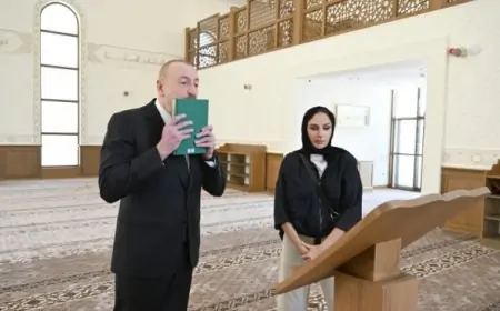 Prezident və birinci xanım Şuşa səfər edib